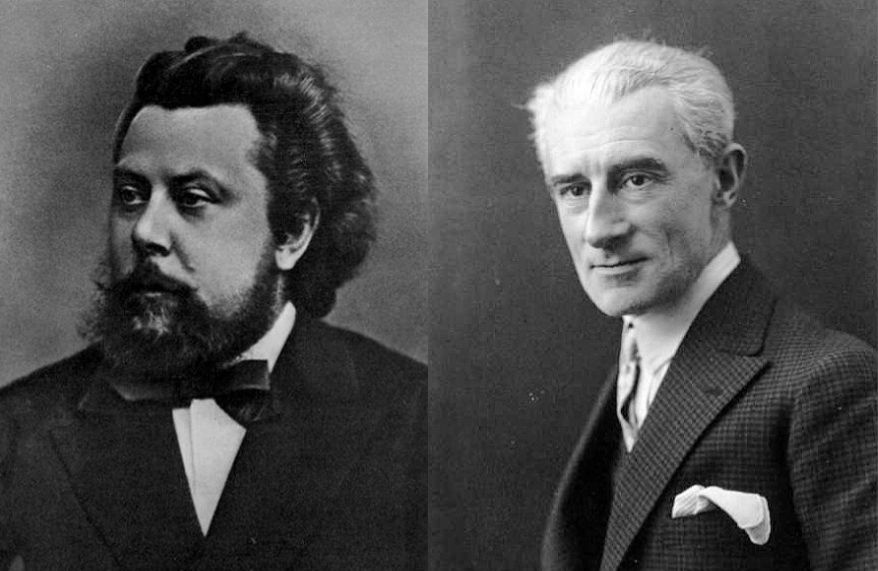 Composer Modest Mussorgsky and Composer Maurice Ravel