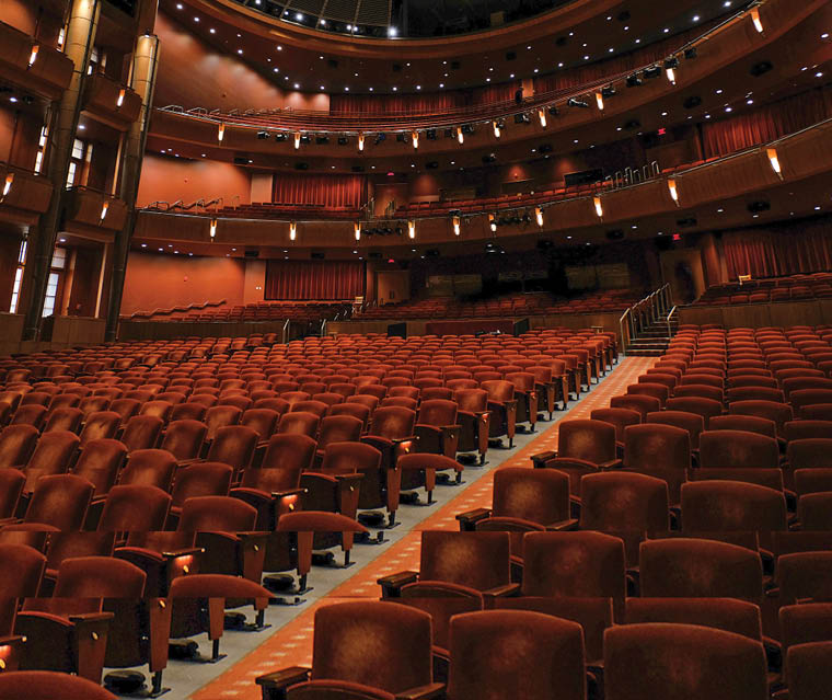 Interior of UMSL's Touhill Performing Arts Center