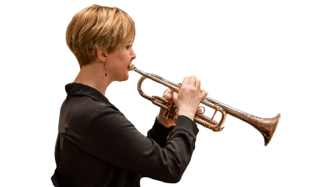 Youth Orchestra musician playing the trumpet