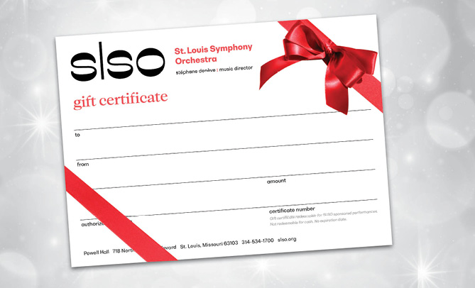 SLSO gift certificate