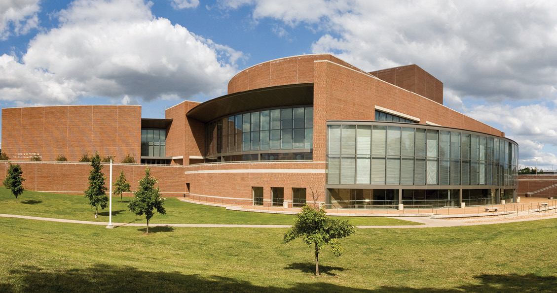 Exterior of UMSL's Touhill Performing Arts Center