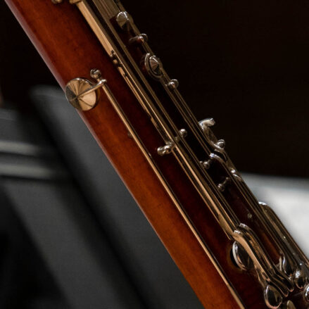 Close up of a bassoon