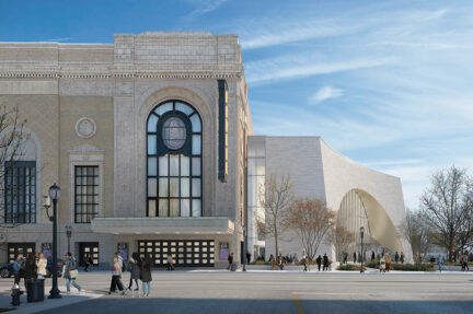 Rendering of Powell Hall's new exterior