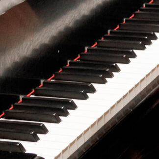 Close up of a piano