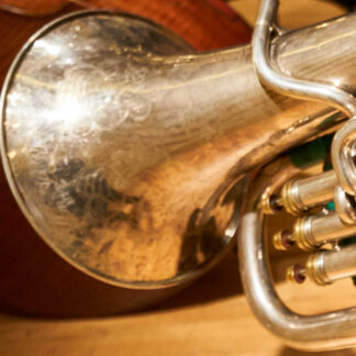 Close up of a tuba