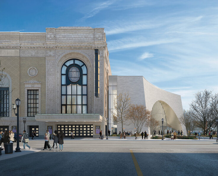Rendering of Powell Hall's new exterior